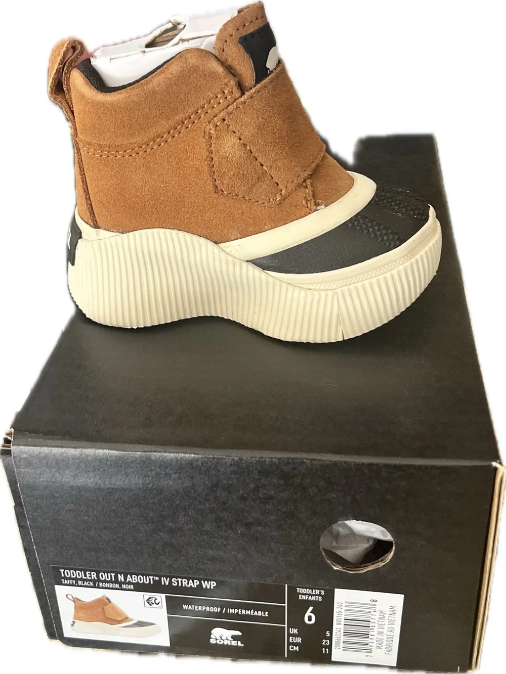 Sorel Toddler Strap Boot in Brown and Black